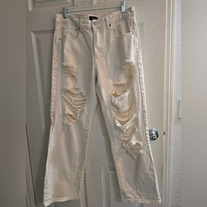Forever 21 Wide leg Jeans Off White size 31